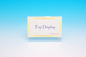 プラスチック製POP　カードスタンド